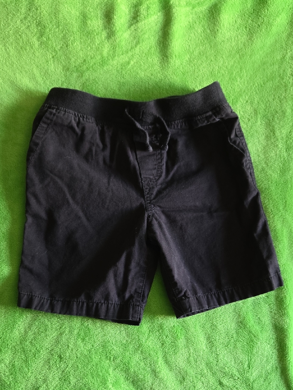 Kids Black Pull-On Short with Drawstring Waist